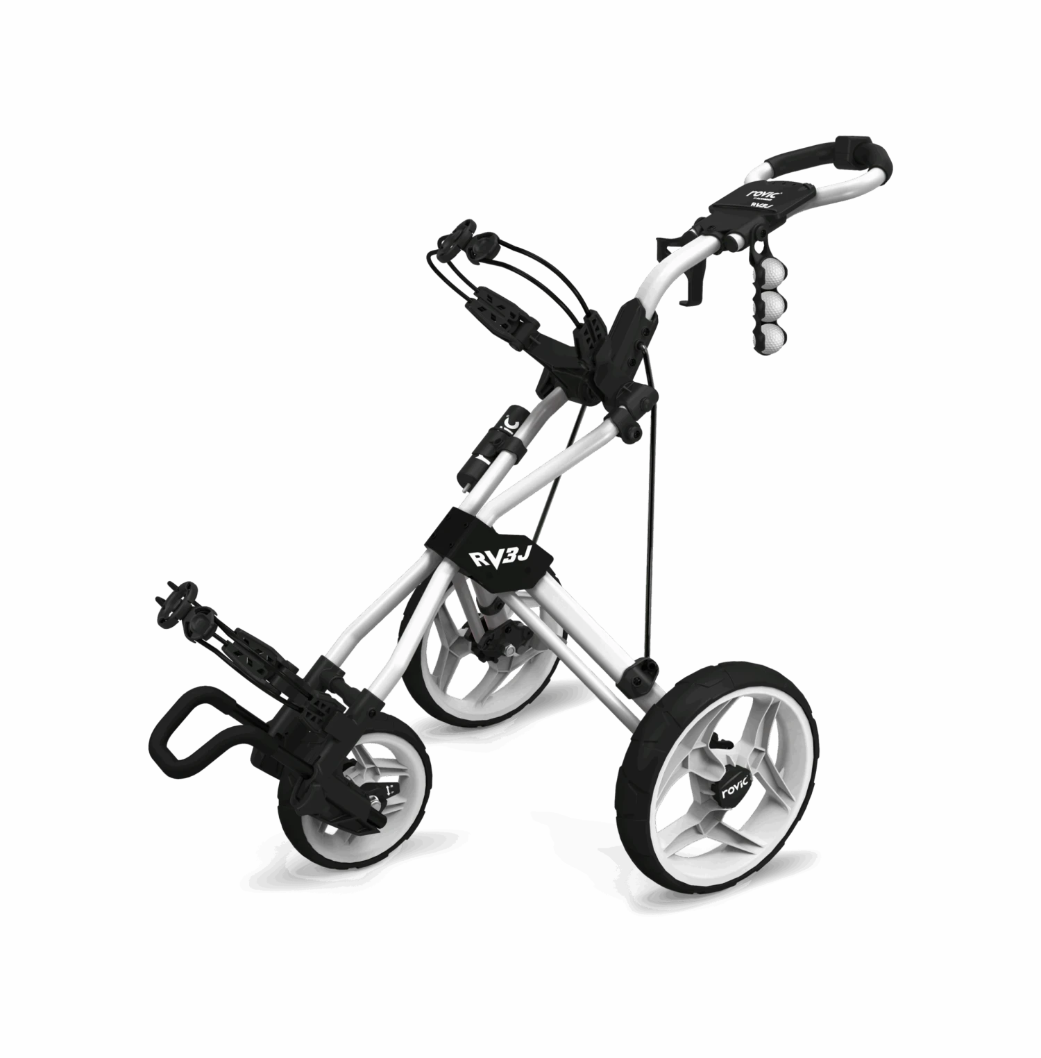 Clicgear Golf 3-Wheel Rovic Junior Push Cart Model RV3J 4 Clicgear Golf 3-Wheel Rovic Junior Push Cart Model RV3J - Image 4
