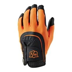 Wilson Staff Fit All Gloves Men's -Fine Golf Store Wilson Staff Fit All Orange Black 0