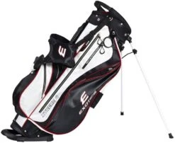 Tour Edge Exotics Xtreme 4 Stand Bags -Fine Golf Store Xtreme 4 Carry Bag Black White