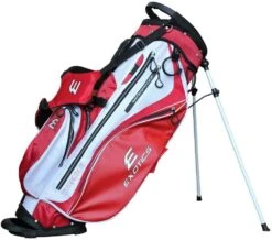 Tour Edge Exotics Xtreme 4 Stand Bags -Fine Golf Store Xtreme 4 Carry Bag Red White