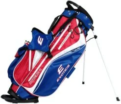 Tour Edge Exotics Xtreme 4 Stand Bags -Fine Golf Store Xtreme 4 Carry Bag Red White Blue