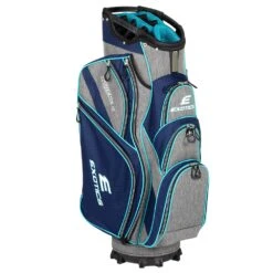 Tour Edge Exotics Xtreme 4 Cart Bags -Fine Golf Store Xtreme 4 Cart Bag Navy Scratch Plaid Teal