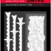 Zero Friction Lock N Drive 3-Prong Golf Tees (3-1/4 Inch, White, Pack Of 18)