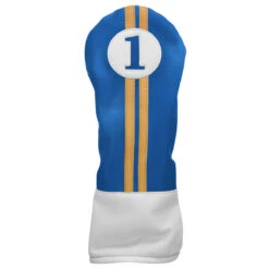 Sahara Retro Vintage Driver Headcovers -Fine Golf Store drv hc royal yellow