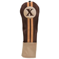 Sahara Retro Vintage #X Fairway Wood Headcovers -Fine Golf Store fw x hc chocolate mocha