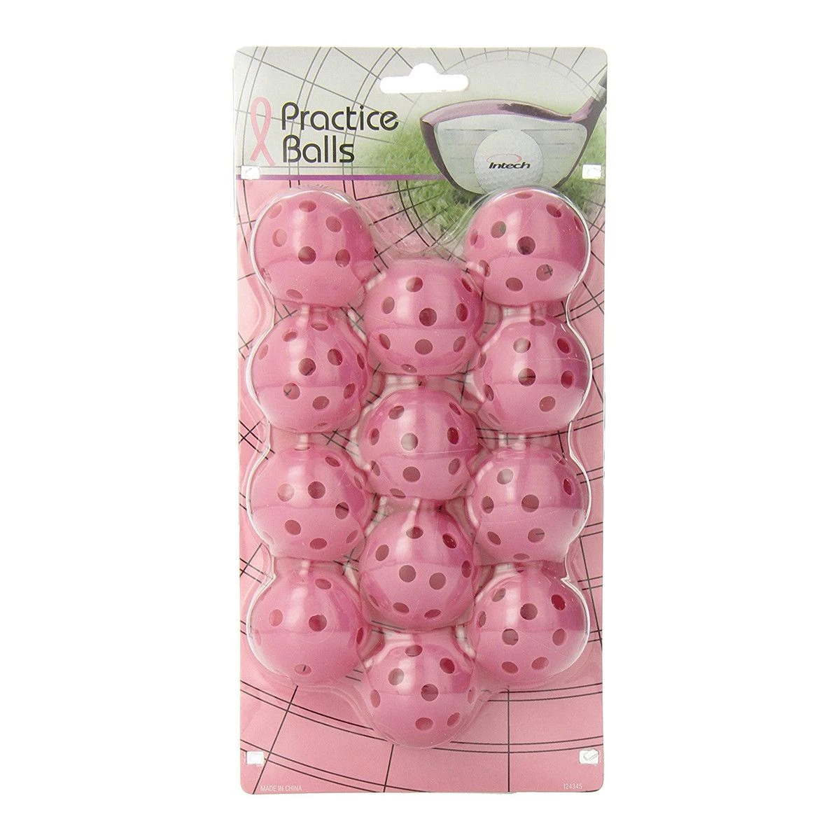 Intech Golf Practice Balls With Holes (12 Pack) 3 Intech Golf Practice Balls With Holes (12 Pack) - Image 3