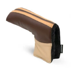 Sahara Retro Vintage Blade Putter Headcovers 12 Sahara Retro Vintage Blade Putter Headcovers -Fine Golf Store retro putter hc brown tan